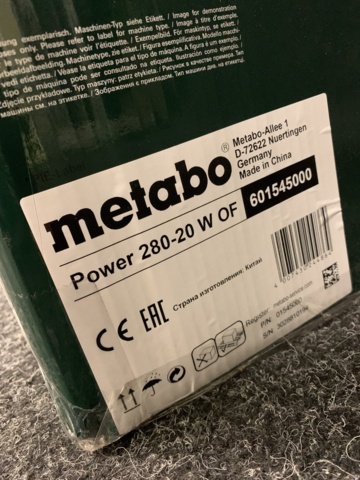 1085051-3 Compressor Metabo Power 280-20 W OF