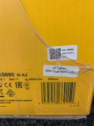 1085085-3 Cutting machine Dewalt DCS690N