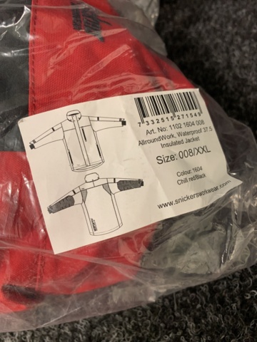 1085128-3 Winter jacket Snickers Workwear 1102 AllroundWork, Size 2XL