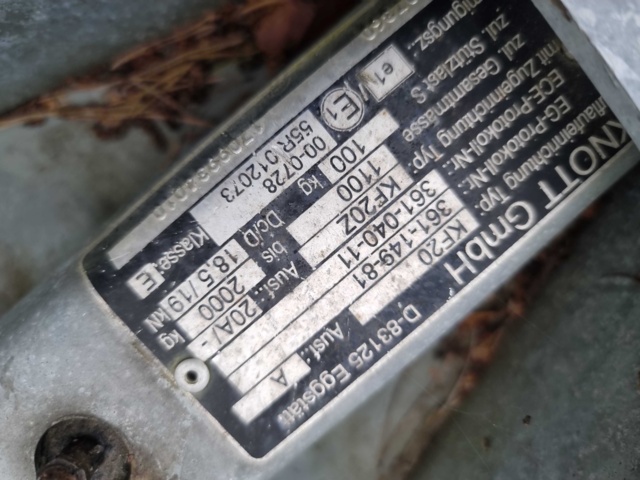 992145-21 Boat trailer Brenderup 20022tb, 2017