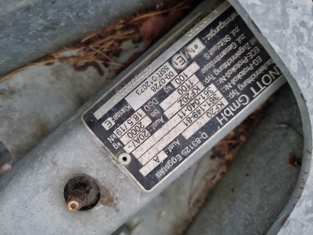 992145-22 Boat trailer Brenderup 20022tb, 2017