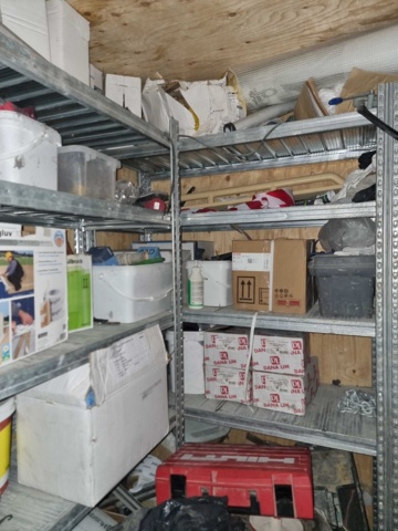 992168-14 8 foot container incl. tools, etc