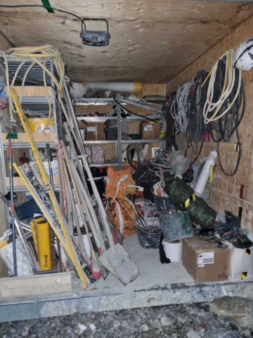 992168-33 8 foot container incl. tools, etc