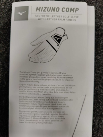 1085308-3 6-pack Golf Gloves Mizuno Comp Women's Left Large