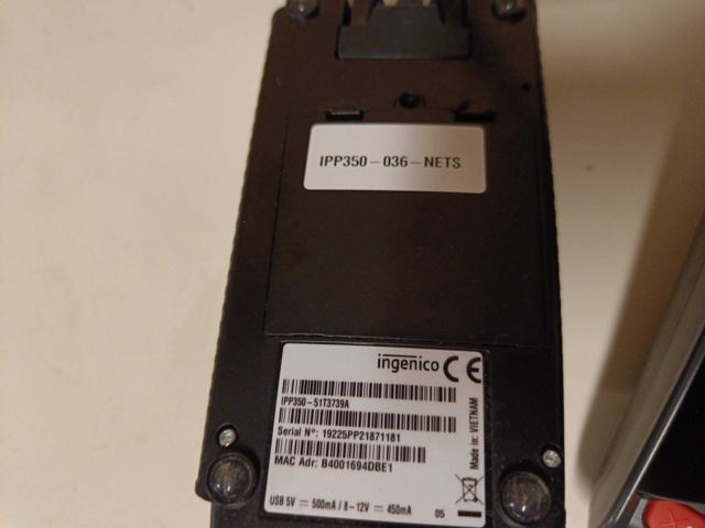 929356-8 Two Ingenico card readers