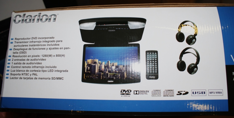 773459-3 Roof mounted DVD for vehicles