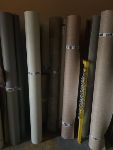 919709-29 Stock of floor mats, welding wire, parquet flooring, tools and accessories