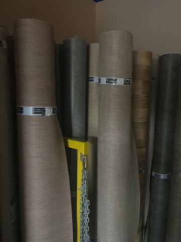 919709-39 Stock of floor mats, welding wire, parquet flooring, tools and accessories