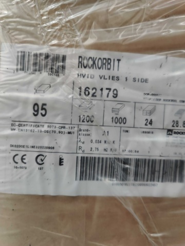1085374-4 Ceiling board Rockwool Rockorbit 1200x1000x95 mm (57.6 m2)