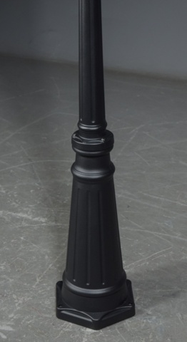 1102587-3 Lamp post Antique 3-arm LED. Black, 1 pc.