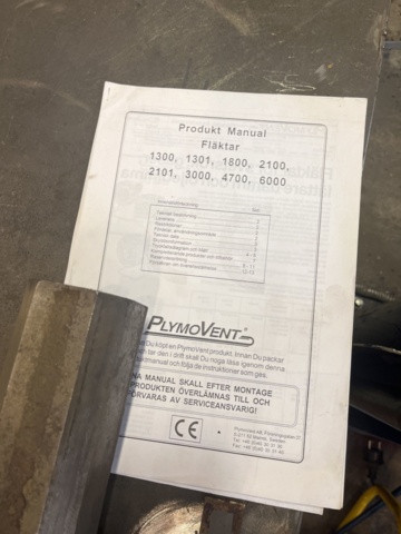 1060767-10 Ventilation arm with ventilation PlymoVent Height: 201 cm