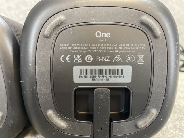 1060304-7 2 pcs Sonos One Gen2