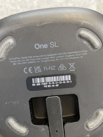 1060305-6 2 pcs Sonos One SL