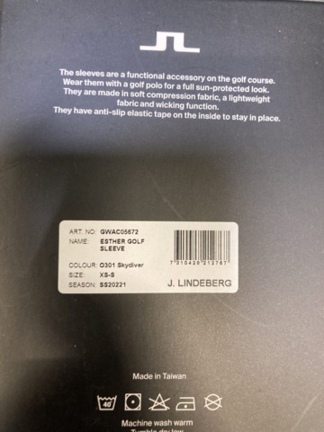 1082804-2 4 pairs of sleeves J.Lindeberg Esther Golf Print Sleeve s. XS-S ( Ladies )