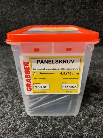 1083378-4 6 packs Panel screw & chip screw, Grabber