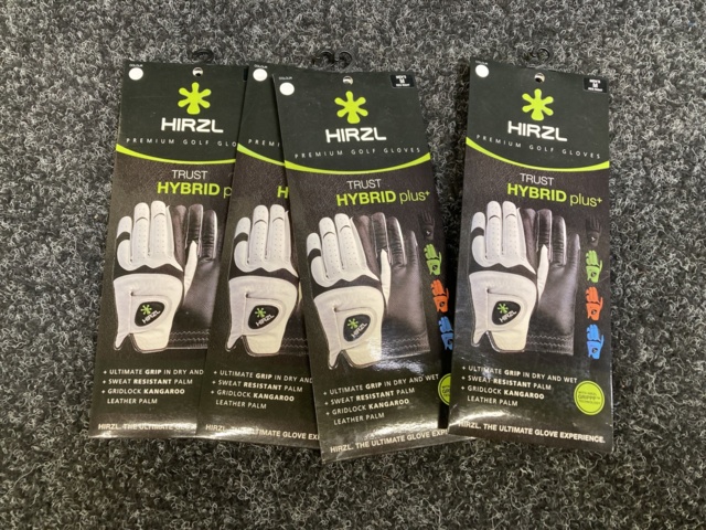 1100165-3 4 golf gloves HIRZL Trust Hybrid Plus+ Mens Regular Right size M