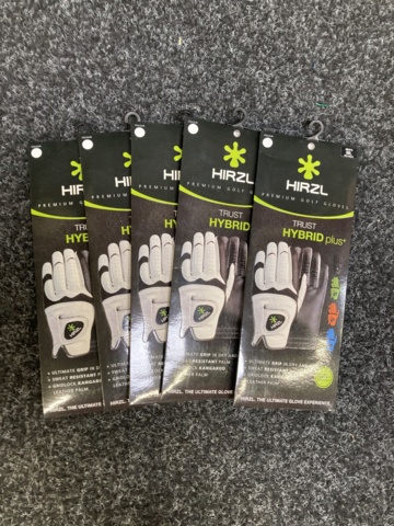 1100167-3 6 golf gloves HIRZL Trust Hybrid Plus+ Mens Regular size. M/L (1 left and 5 right)