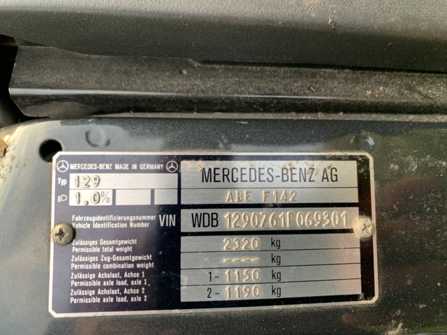 1103646-95 Mercedes-Benz 600SL - 1992