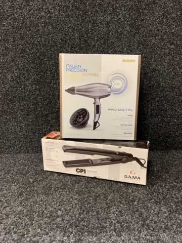 1090425-3 Hair dryer Babyliss 6000E Pro Digital & Straightener GA.MA CP1