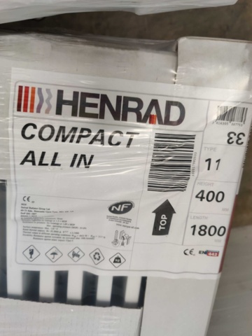 1082486-9 40 radiators Henrad Compact All In 11 400x1800 mm