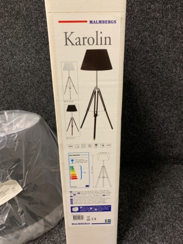 1083752-5 3 floor lamps Malmbergs Karolin, black