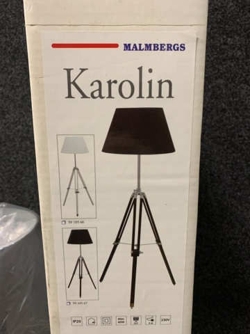 1083752-7 3 floor lamps Malmbergs Karolin, black