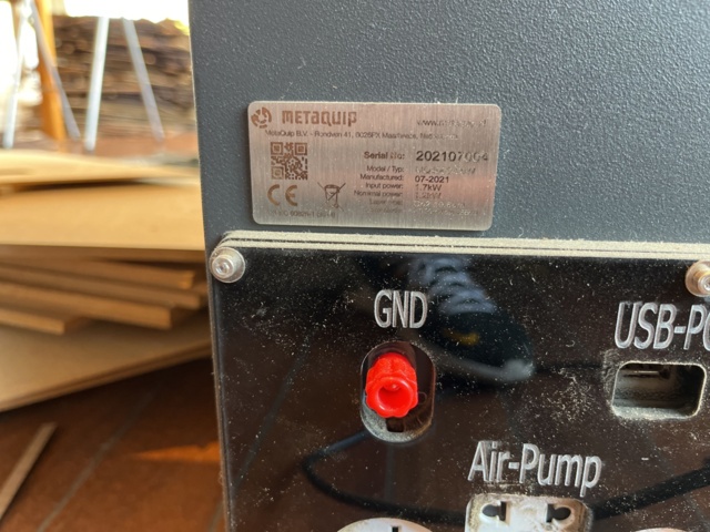 1050458-8 Laser cutter MetaQuip MQ4060-60W Co2 -2021