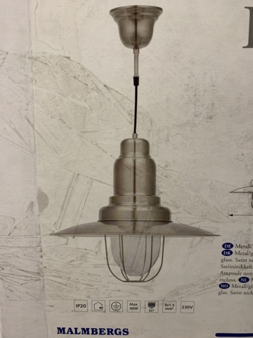 1083814-5 Taklampa Malmbergs Lagos