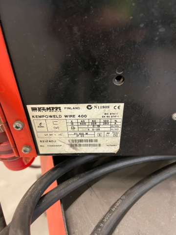 1049676-11 Migsvets Kemppi, KempoWeld 3200 with KempoWeld Wire 400