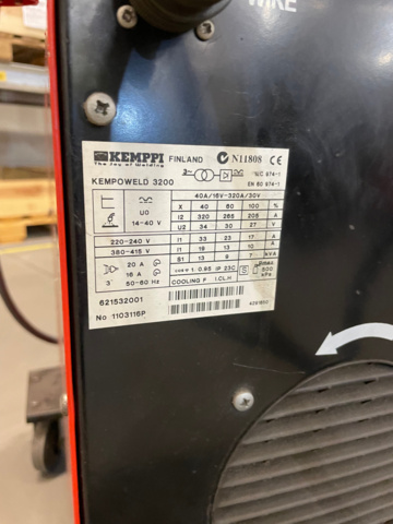 1049676-13 Migsvets Kemppi, KempoWeld 3200 with KempoWeld Wire 400