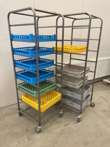 998832-1 2 st Diskvagnar samt korgar