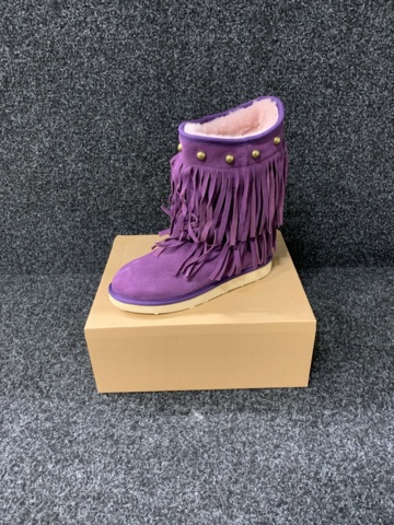 1098209-1 Sheepskin boots El Paso purple, size 39
