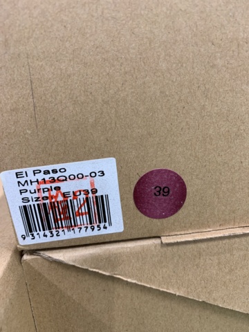 1098209-4 Sheepskin boots El Paso purple, size 39