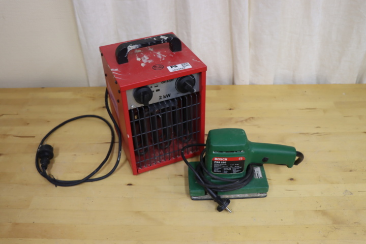 1033882-1 Bosch PSS 230 sander + Heating fan Connect 2kW