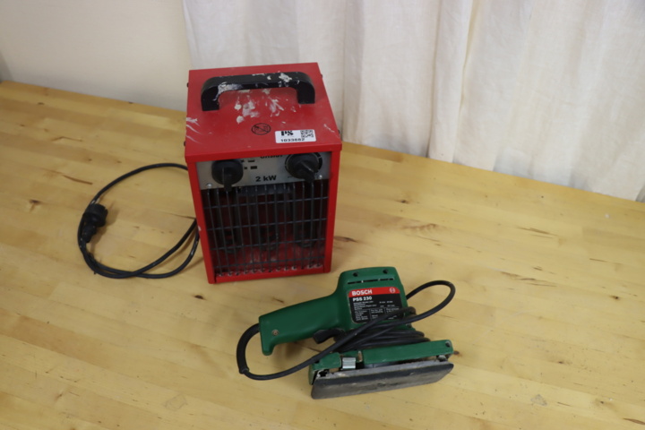 1033882-5 Bosch PSS 230 sander + Heating fan Connect 2kW