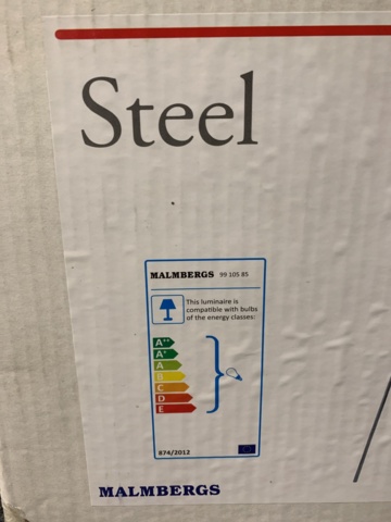 1098225-5 Golvlampa Malmbergs Steel
