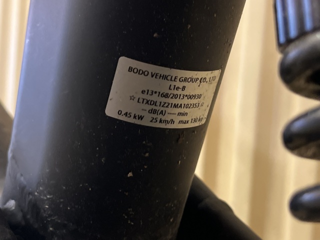 1024316-12 Electric moped class 2 Vässla Bike 25km/h