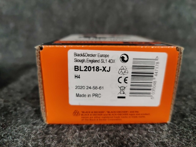 1088294-3 Quick charger Black & Decker BDC2A-QW & Battery Black & Decker BL2018-XJ