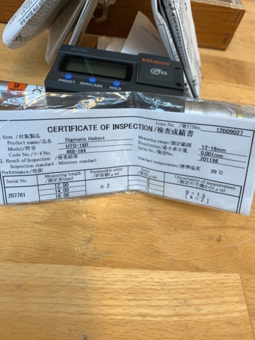 1036789-6 Digimatic Holltest Mitutoyo