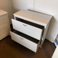 1069223-3 2 white chests of drawers approx. 108x53x90 cm