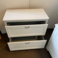 1069223-4 2 white chests of drawers approx. 108x53x90 cm