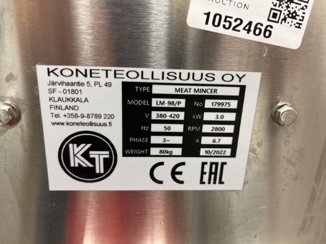 1052466-3 Meat grinder KT LM-98/P