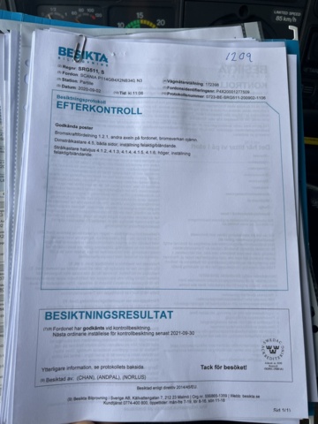 1051225-55 Step car Scania P114GB4X2NB340 -2002 177578.7 km Repair object