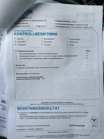 1051225-59 Step car Scania P114GB4X2NB340 -2002 177578.7 km Repair object