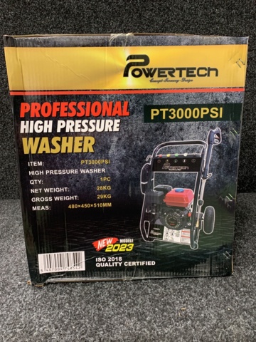 1098324-3 High pressure washer Powertech PT3000PSI - petrol powered