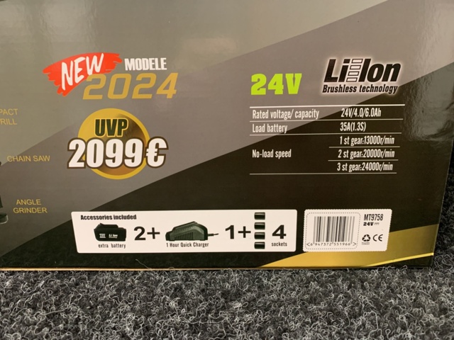 1098326-5 Multi-tool with multiple heads - Screwdriver / Angle grinder / Chainsaw / Air pump and more