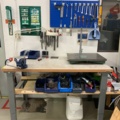 1035886-1 Workbench with flat table & tool board
