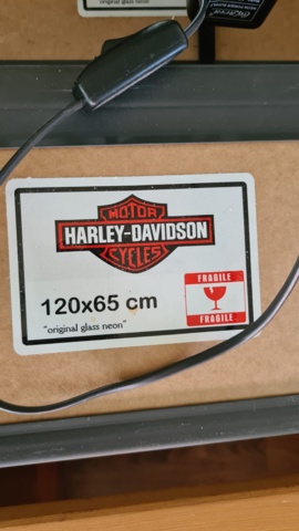 1105579-3 Harley-Davidson neon sign 120x65 cm