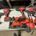 1071180-3 Hilti tools several screwdrivers, circular saw, dust extractor, charger etc