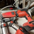 1071180-8 Hilti tools several screwdrivers, circular saw, dust extractor, charger etc